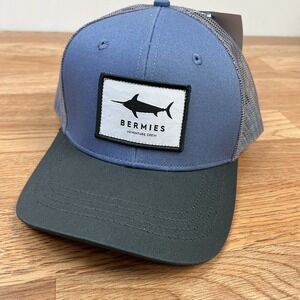 Bermies Adventure Crew Marlin Trucker Hat One Size Snap Back  NEW‎